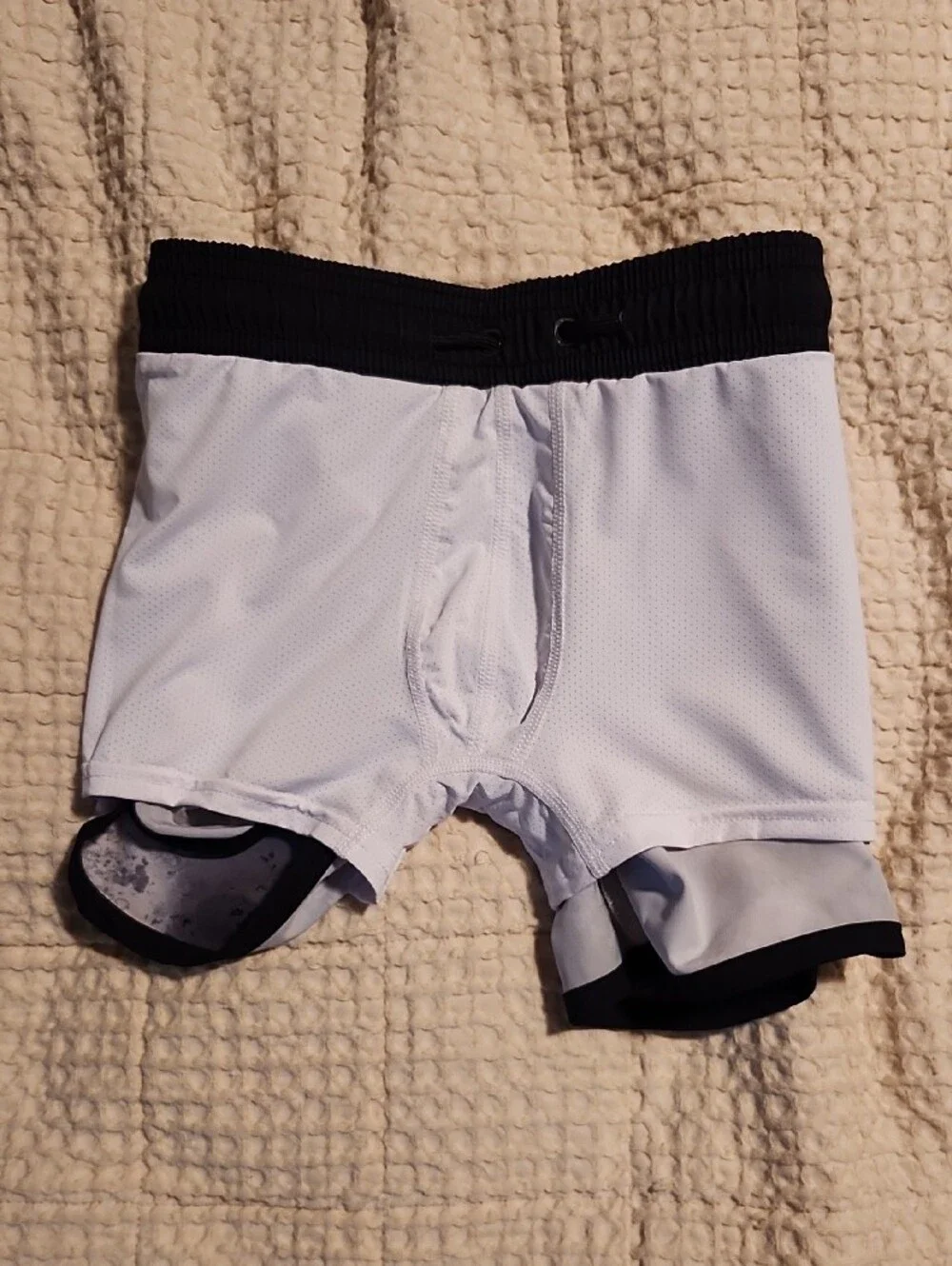 Little Bipsy Black & Gray Tie-Dye SWIM TRUNKS
